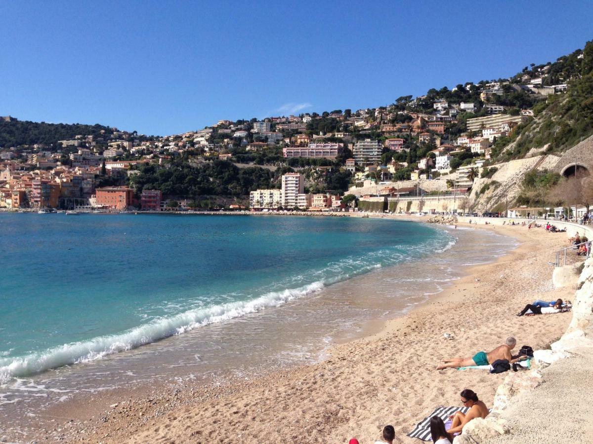 Nyrenoverad Laegenhet Med Havsutsikt Villefranche-sur-Mer Kültér fotó